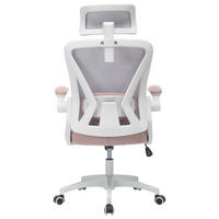 DREHSTUHL DE-41032 mit Netzrücken und verstellbarer Lendenstütze Rosa - Pink, Metall (58/108/65cm) - ComfortXL