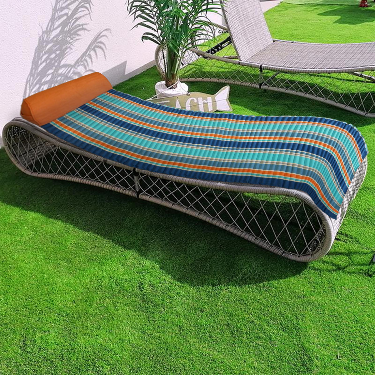 STRANDMATTE Mehrfarbig 60x180 - Zamora - Multicolor, Textil (180/2/60cm) - LE COMPTOIR DE LA PLAGE