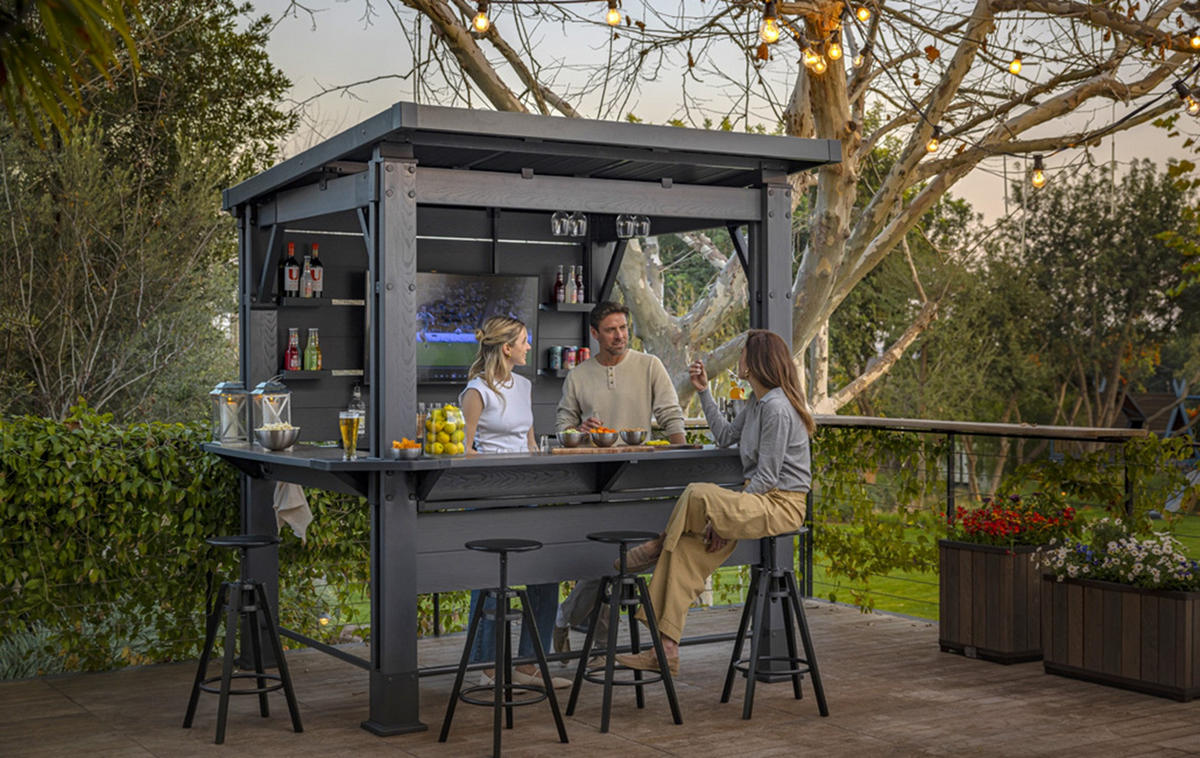 BAR-PAVILLON Signature - Grau, Kunststoff (200/238/230cm) - Keter