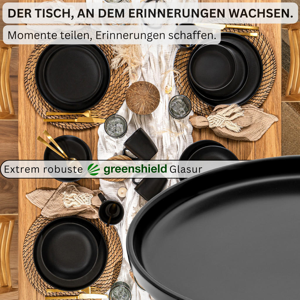 Thumbnail - Sänger Dessertteller, Schwarz, Keramik, kratzfest, Essen & Trinken, Geschirr, Teller, Kuchenteller