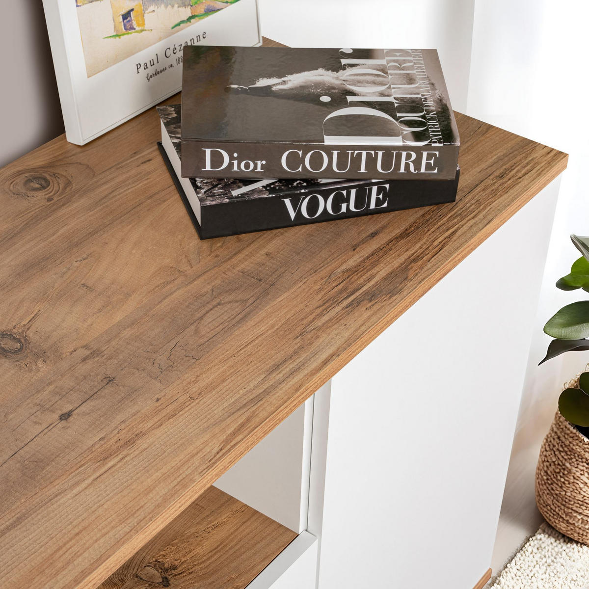 BUFFETSCHRANK arista weiss - Weiß, Holz (44/75/180cm) - Habitat Garten