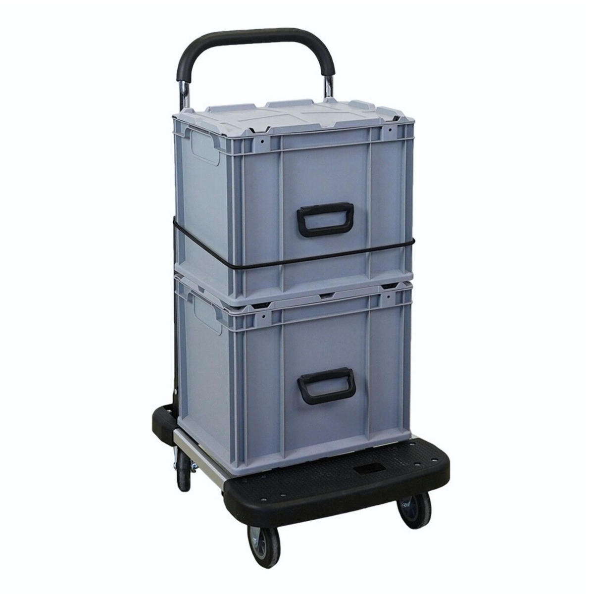 TRANSPORTWAGEN Taurus klappbar 150 97x46x76cm Traglast 150kg - Silberfarben, Metall (76/46/97cm) - PROREGAL