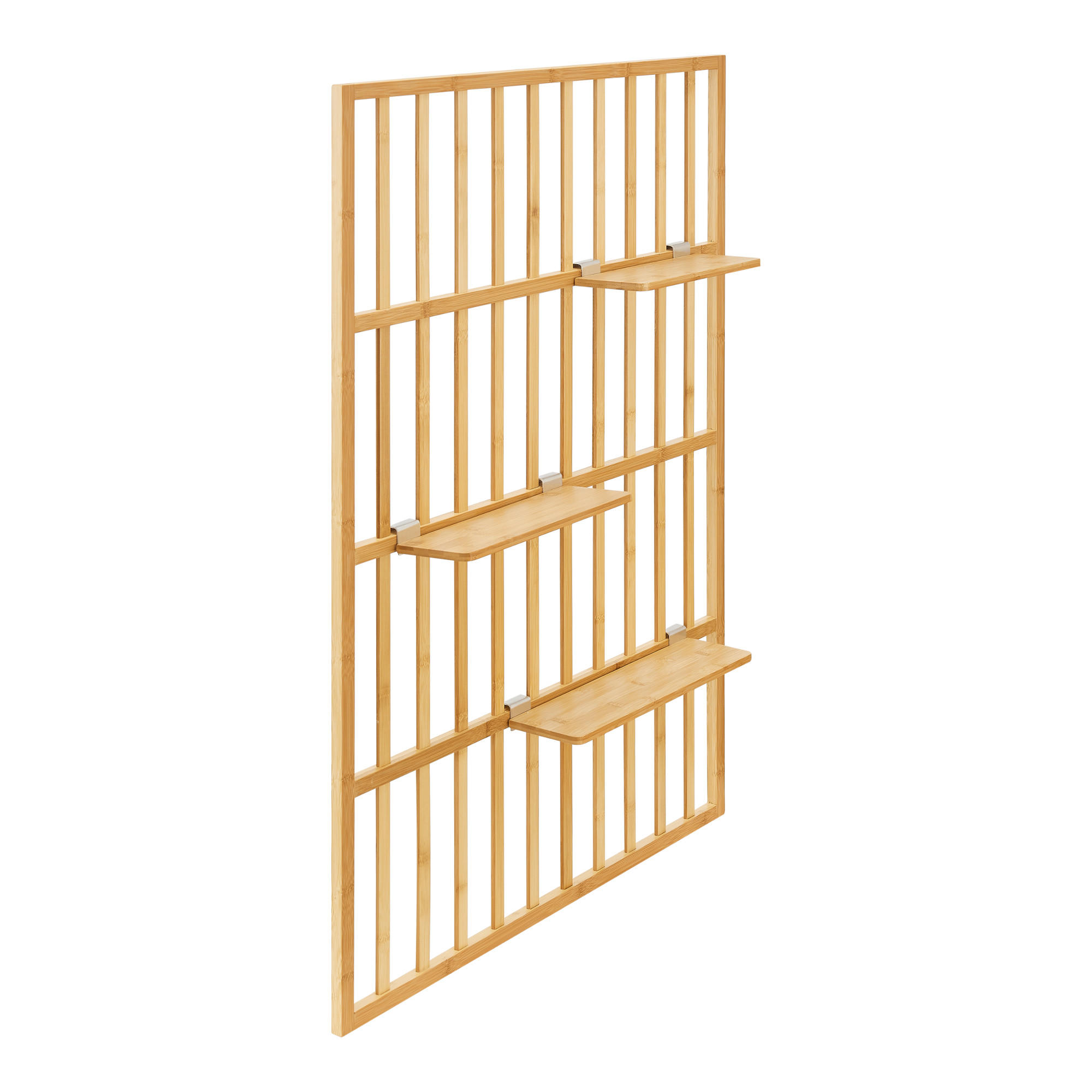 WANDREGAL Røst - Naturfarben, Naturmaterialien (80/120/13cm) - [en.casa]