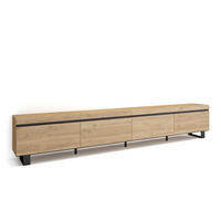 TV-SCHRANK Lowboard, eiche, 320/35/57 cm - Eichefarben, Holzwerkstoff (35/57/320cm) - Skraut Home