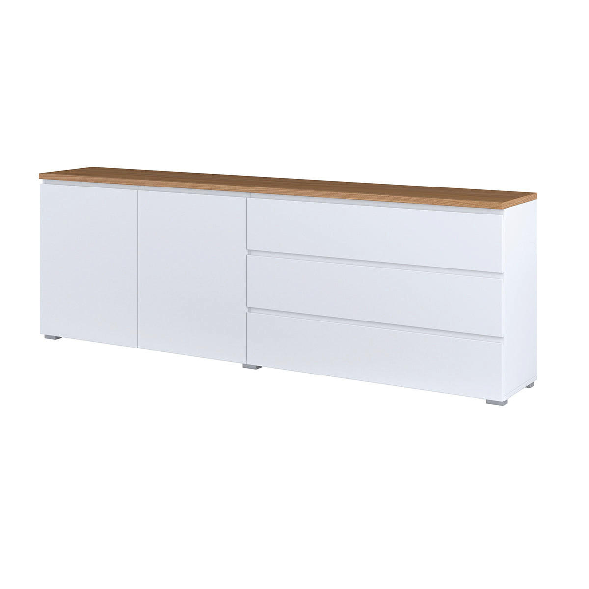 Petits-meubles SIDEBOARD Liko Bílá a dřevo
