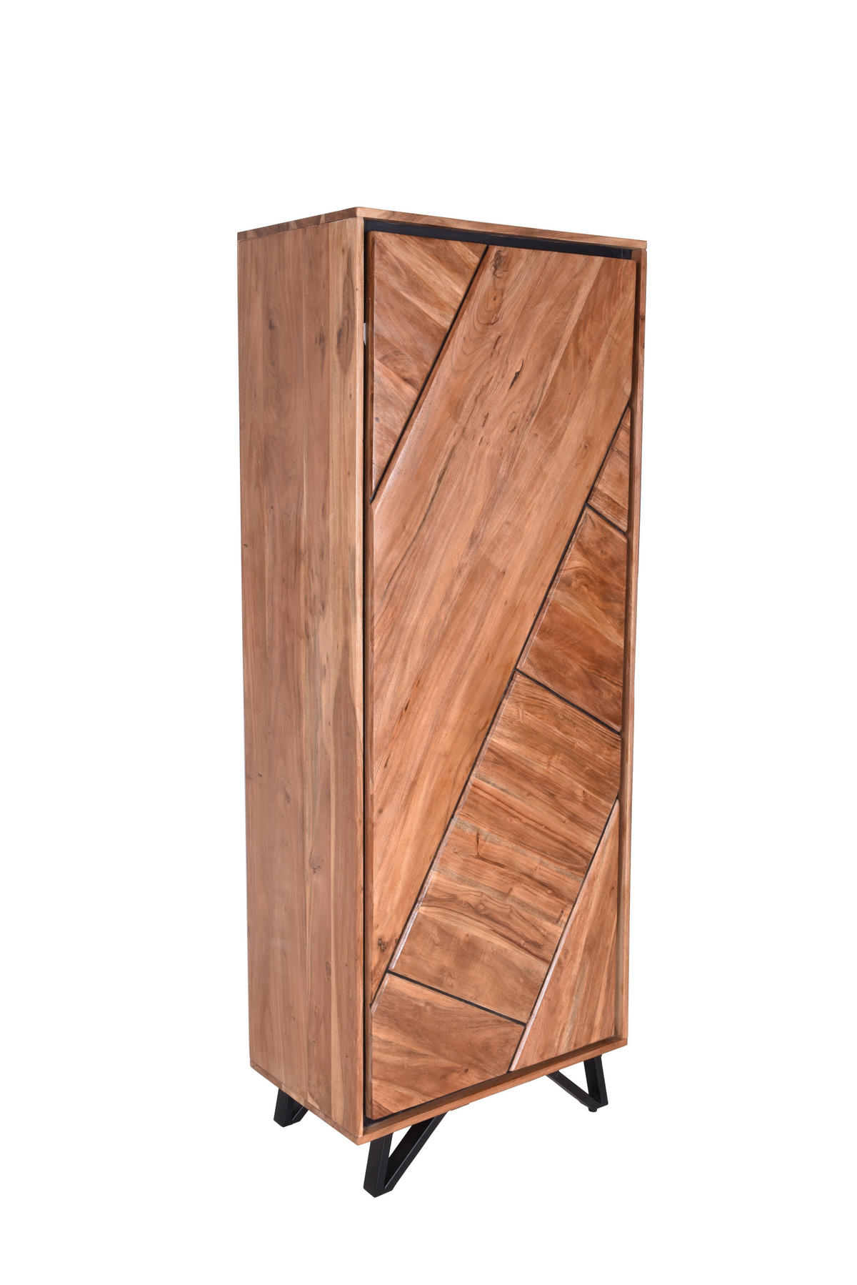 HIGHBOARD Ebba Akazienbraun 181x40x70cm - Akaziefarben, Holz (40/181/70cm) - DELUKE