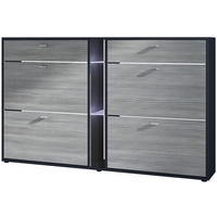 SCHUHSCHRANK Today Fronten in Avola-Anthrazit - Anthrazit, Holzwerkstoff (155.5/95/28cm) - Vladon
