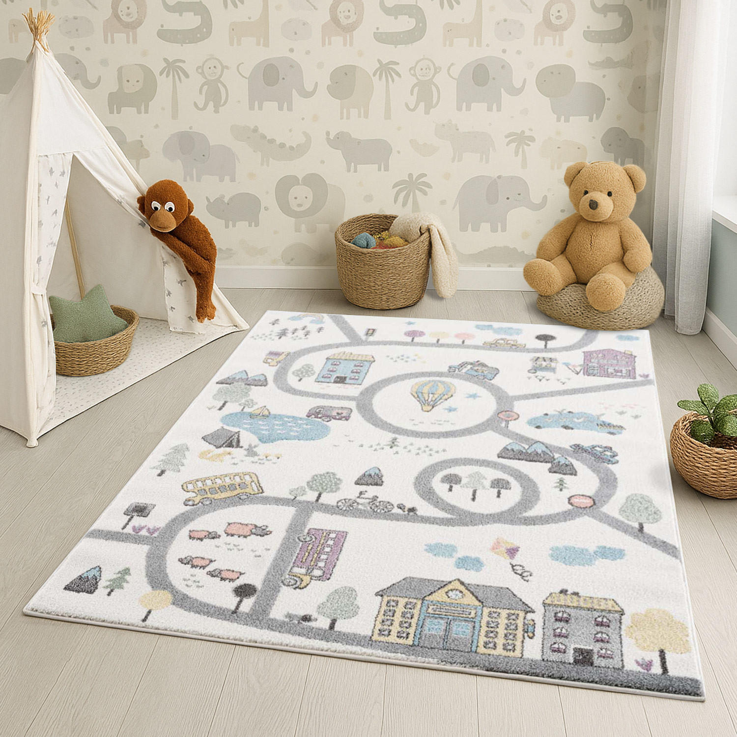 KINDERTEPPICH Anime 9376 Creme 80x150 cm - Creme, Textil (80/150cm) - carpet city