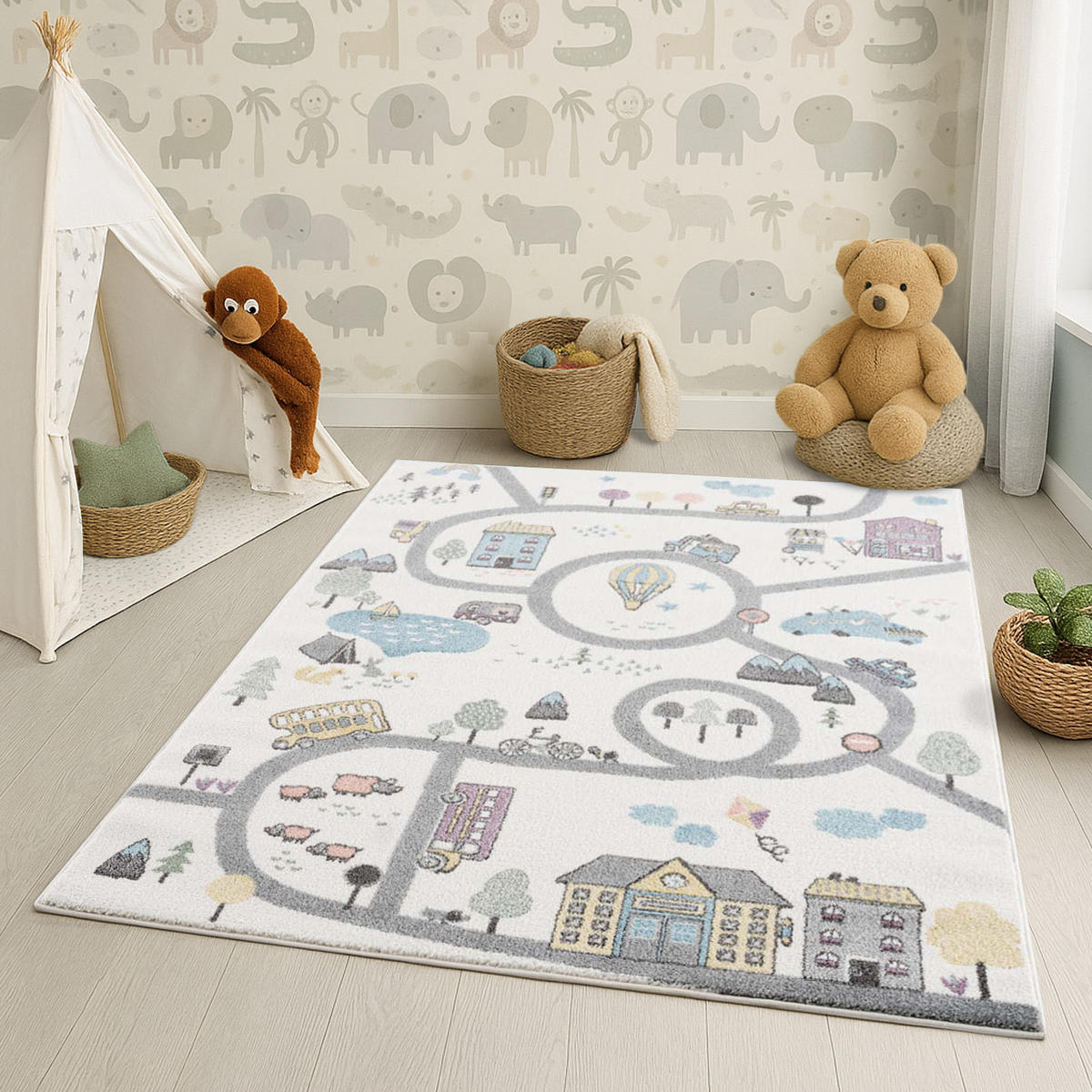KINDERTEPPICH Anime 9376 Creme 160x230 cm - Creme, Textil (160/230cm) - carpet city