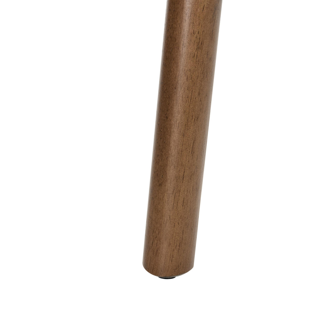 ESSZIMMERSTUHL 2er Set Stoff Cremeweiß/Dunkelbraun Mylo - Dunkelbraun/Weiß, Holz/Textil (58/77/56cm) - Beliani