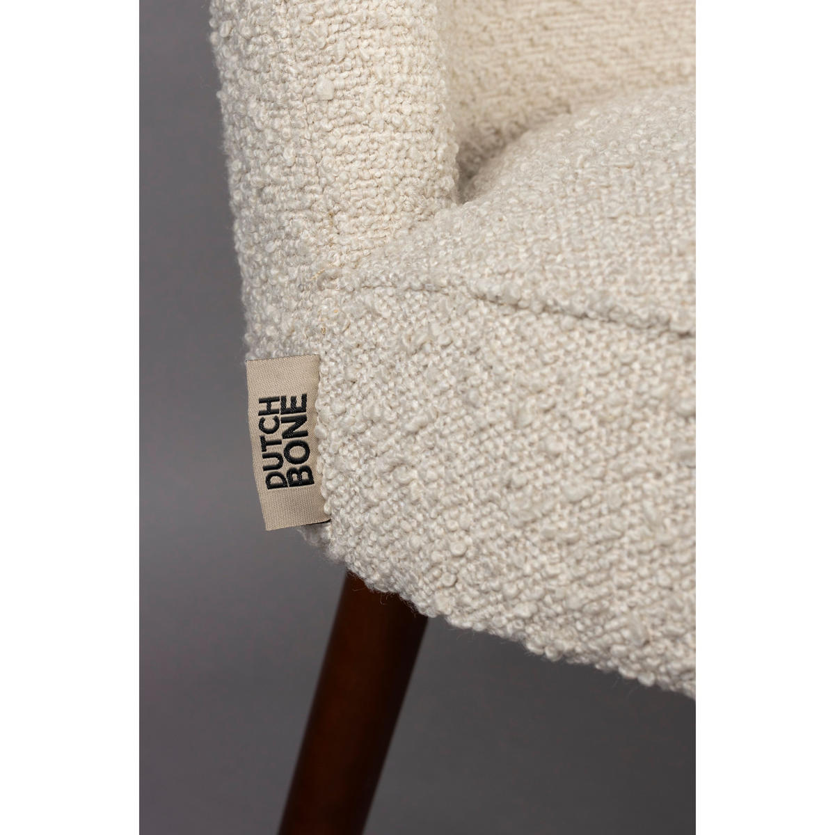 ESSZIMMERSTUHL Barbara Bouclé Beige - 2 er Set - Beige, Kunststoff (50/84.5/60.5cm) - Dutchbone