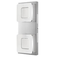 LED WANDLEUCHTE Gianni Stahl Silber - Silberfarben, Metall (18/43/7.5cm) - Globo Lighting