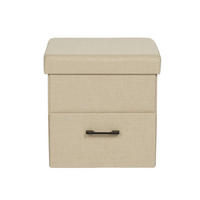 POUF Strelitzia 40/40/40 cm - Beige, Holz (40/40/40cm) - Mobili Rebecca