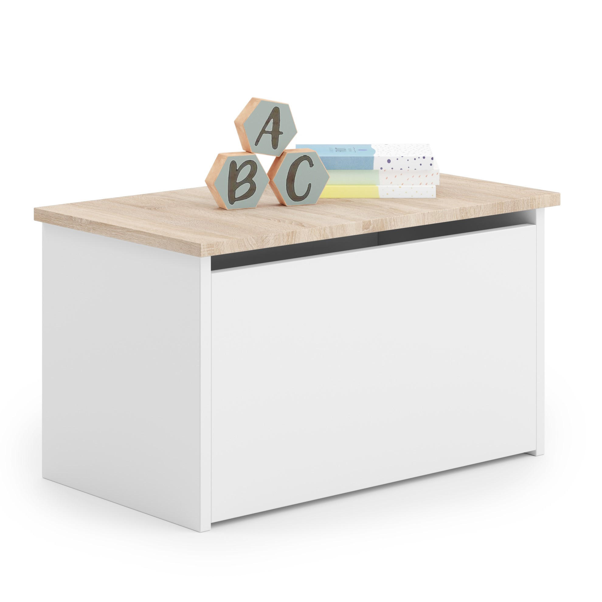 SPIELZEUGTRUHE Daria - Weiß, Holzwerkstoff (73/40cm) - RAUMHIRSCH FURNITURE