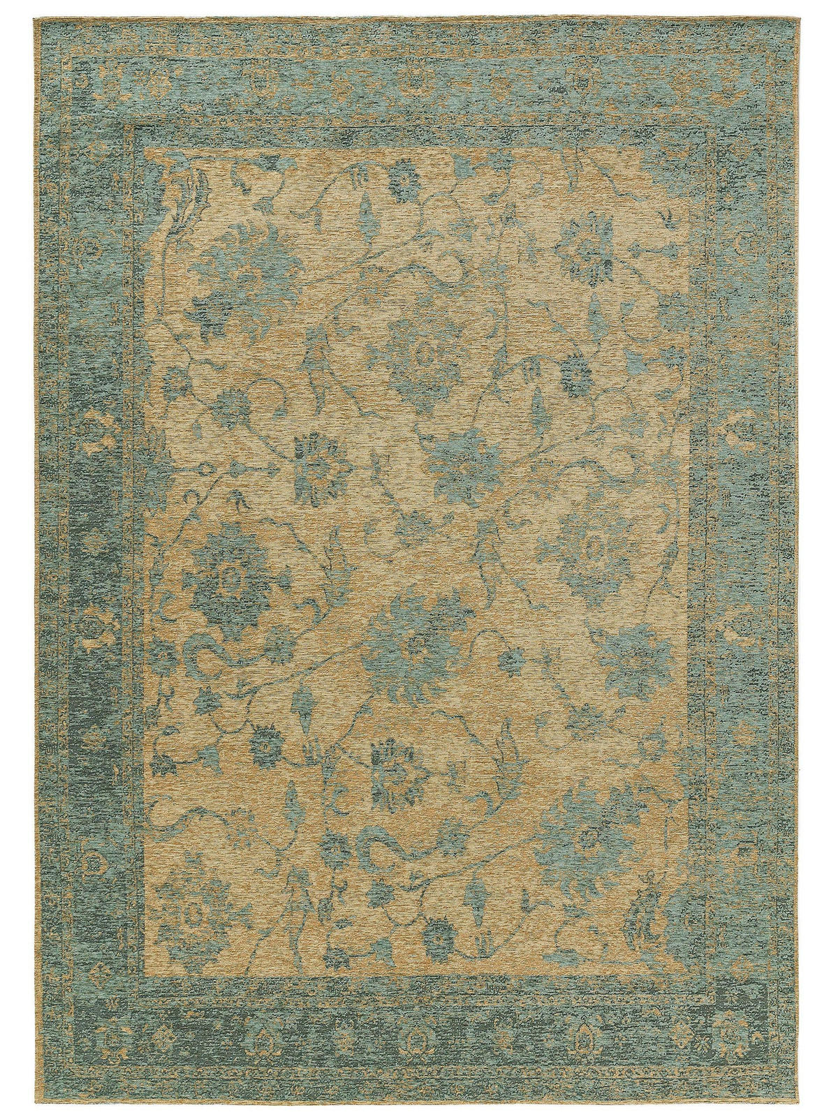 FLACHGEWEBETEPPICH Frencie Blau 160x235 cm - Blau, Textil (160/235cm) - benuta Nest