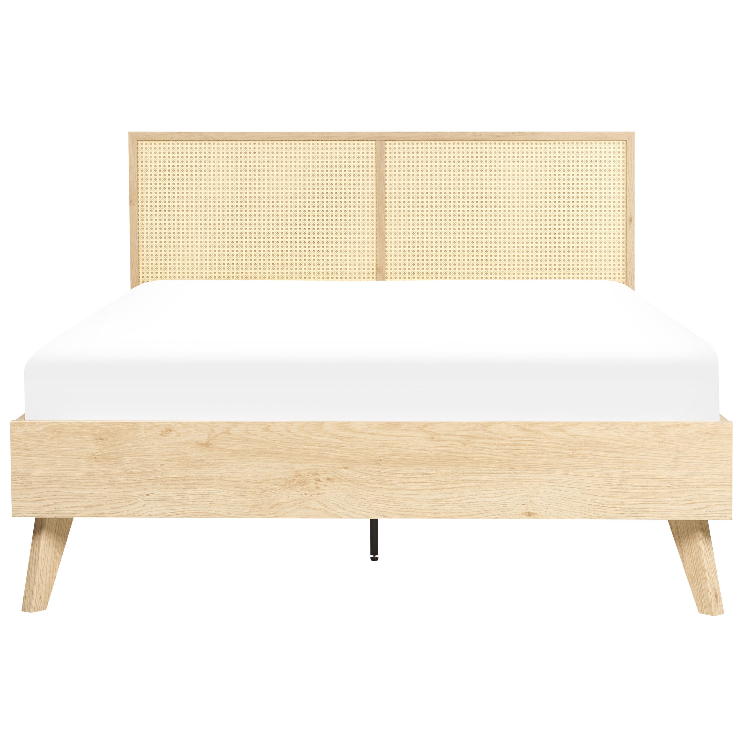 BETT 140/200cm Heller Holzfarbton Monpazier - Hellbraun, Naturmaterialen (140/200cm) - Beliani