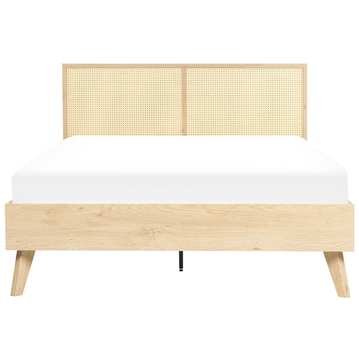 BETT 140/200cm Heller Holzfarbton Monpazier - Hellbraun, Naturmaterialien (140/200cm) - Beliani