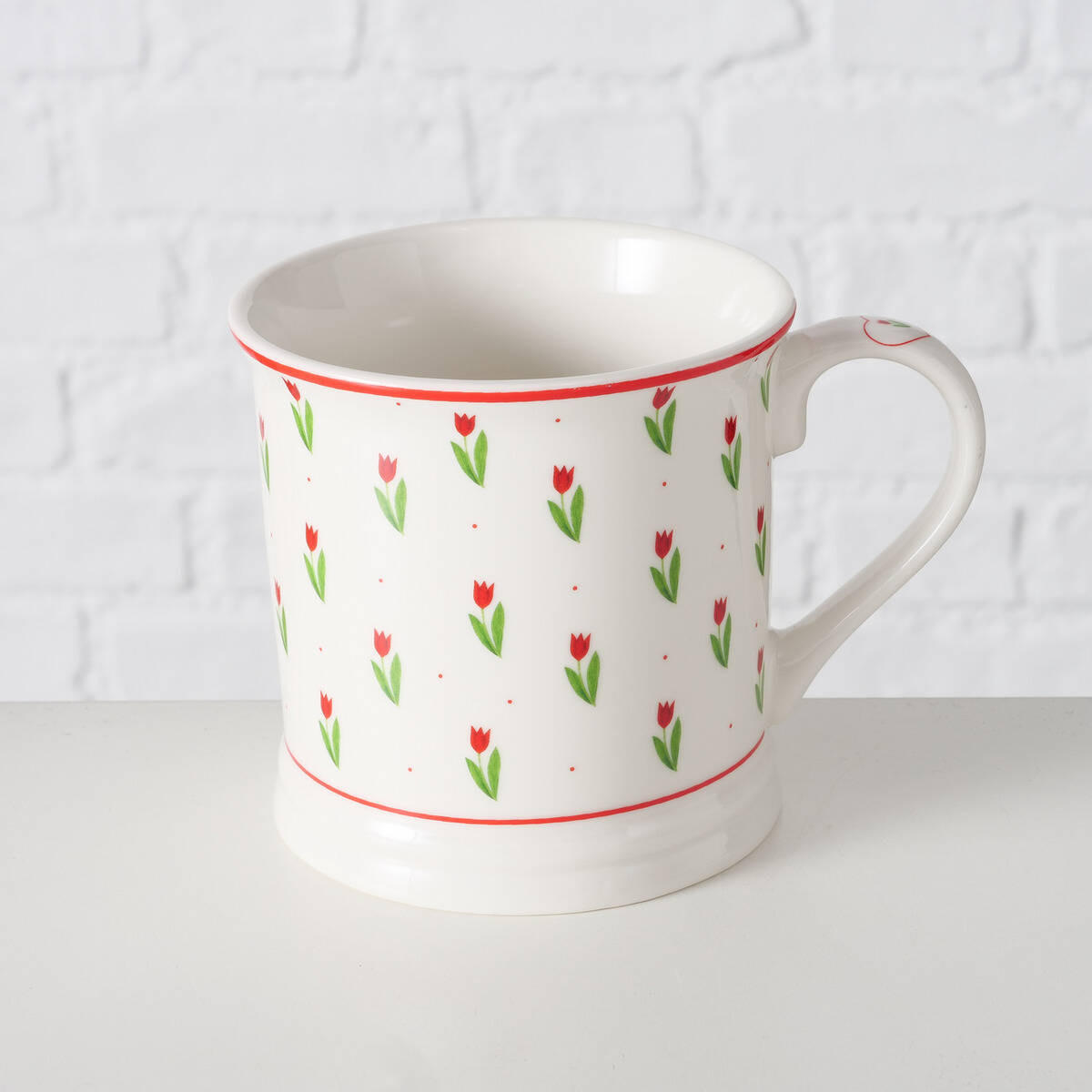 TASSE Danique 420 ml - Rot, Keramik (9.4L) - Boltze Home