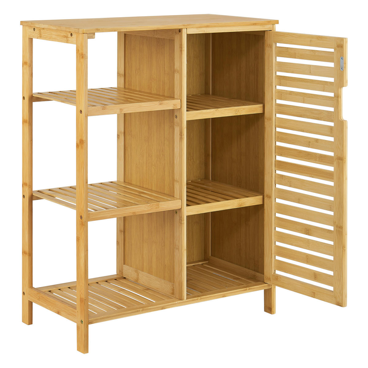BADEZIMMERSCHRANK Vetlanda - Naturfarben, Holz (66/87/33cm) - [en.casa]