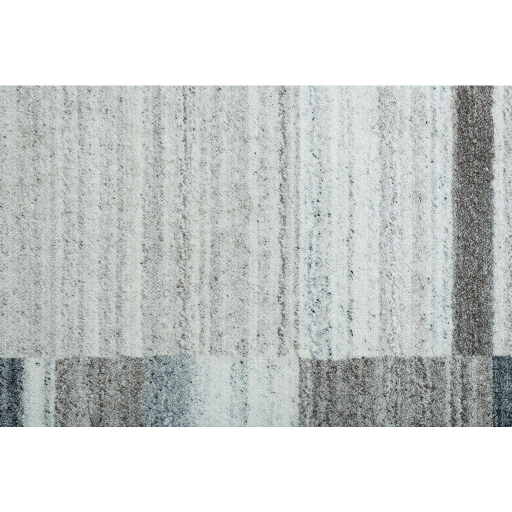 Thumbnail - Theko Viskoseteppich, Grau, Textil, Gestreift, Rechteckig, 250x350 cm, für Fußbodenheizung geeignet, Teppiche & Böden, T...