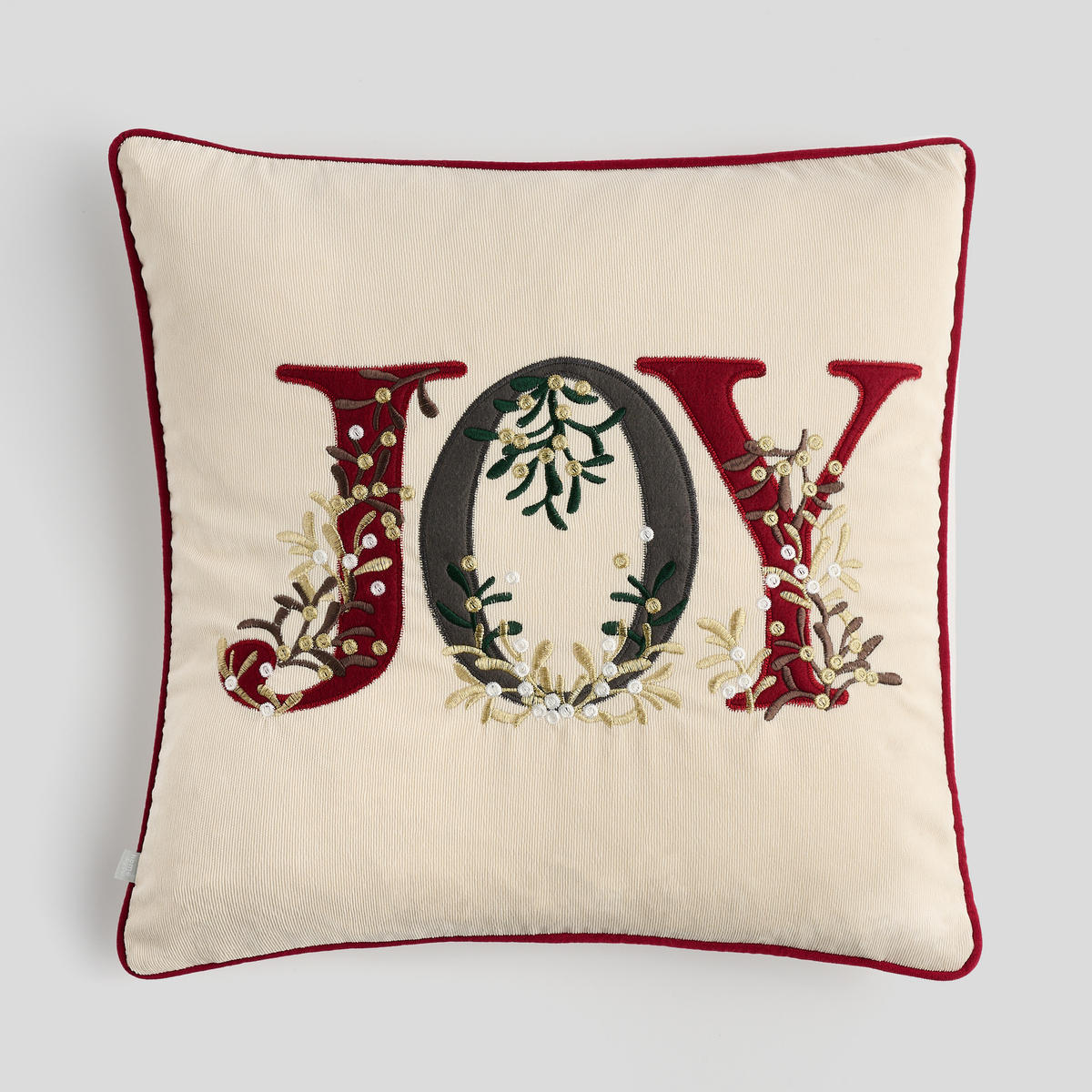 KISSENBEZUG Jolino, 45x45cm, Weiß, Weihnachten Kissenhülle, Weihnachtsdeko, Christmas, Weihnachtsmotiv Sofakissen Dekokissenbezuge - Weiß, Kunststoff (45/45cm) - home&you