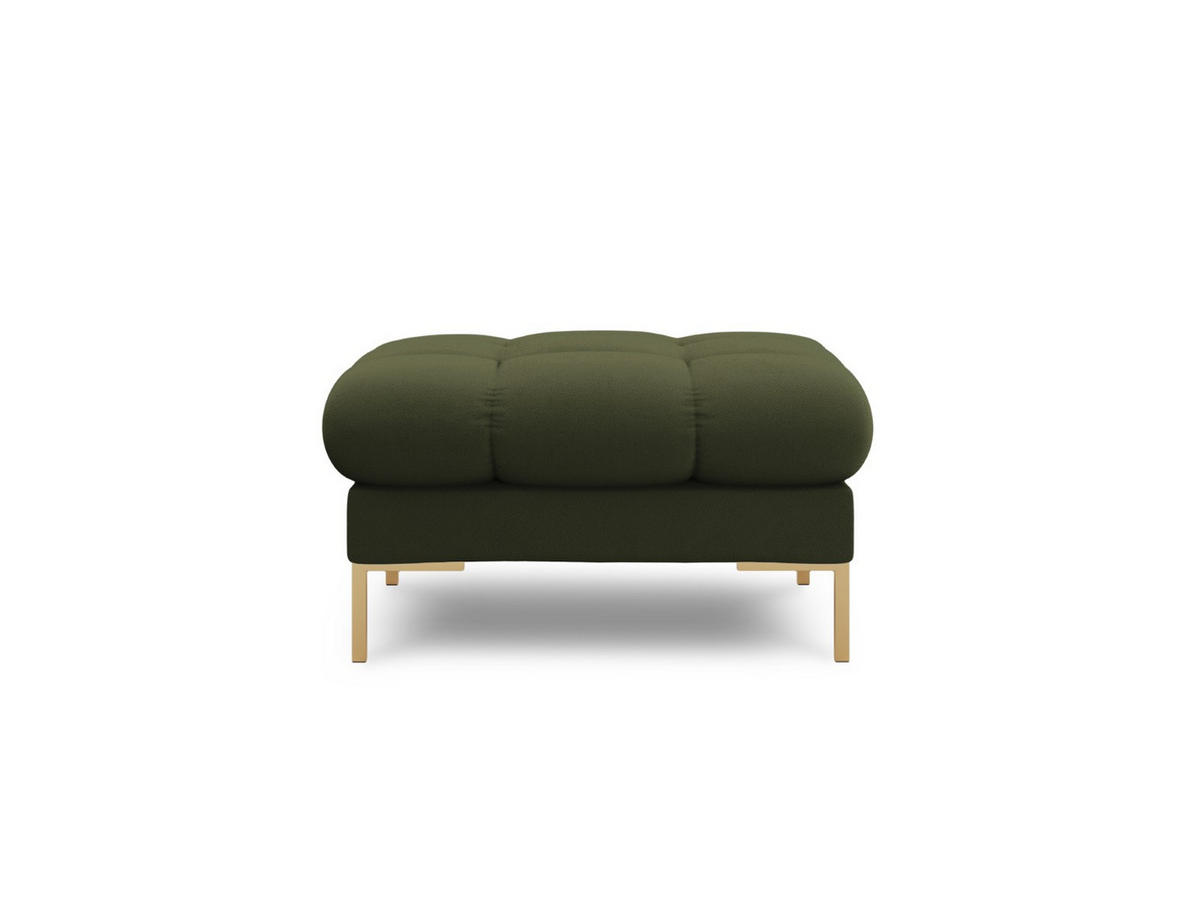 POUF Mamaia aus strukturiertem Stoff grün - Grün, Textil (60/41/60cm) - Micadoni