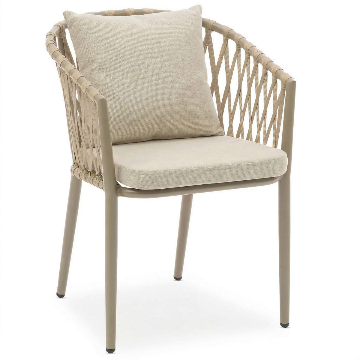 GARTENMÖBEL SET SUNNY 7er Set braun, champagne - Braun, Metall - IDIMEX