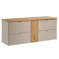 WASCHTISCHUNTERSCHRANK 140.4cm Manoa Kaschmir - Beige, Holzwerkstoff (140.4/59/40cm) - Petits-meubles