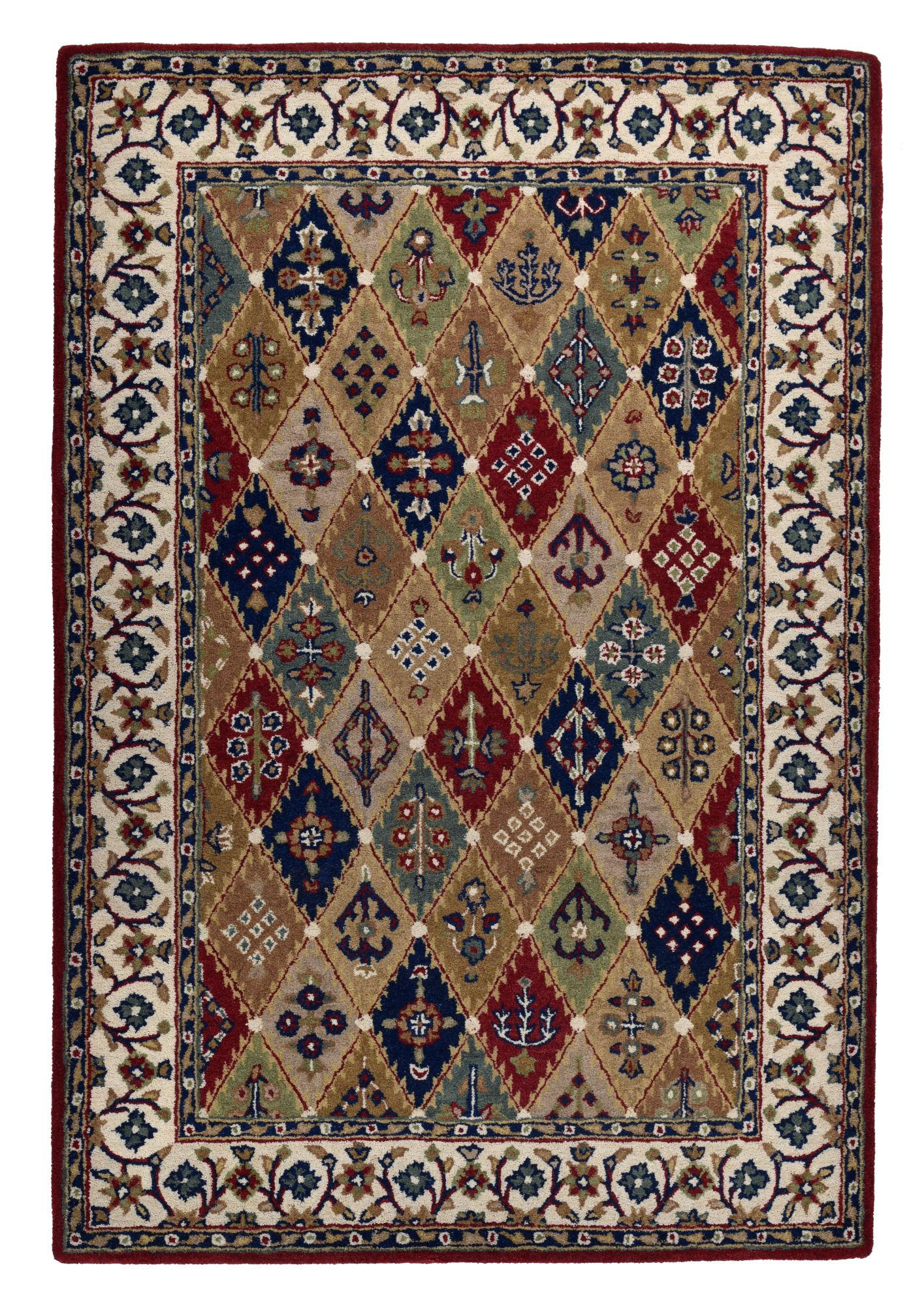 HANDTUFTTEPPICH Royal Ziegler 190x290 cm - Rot, Textil (190/290cm) - THEKO