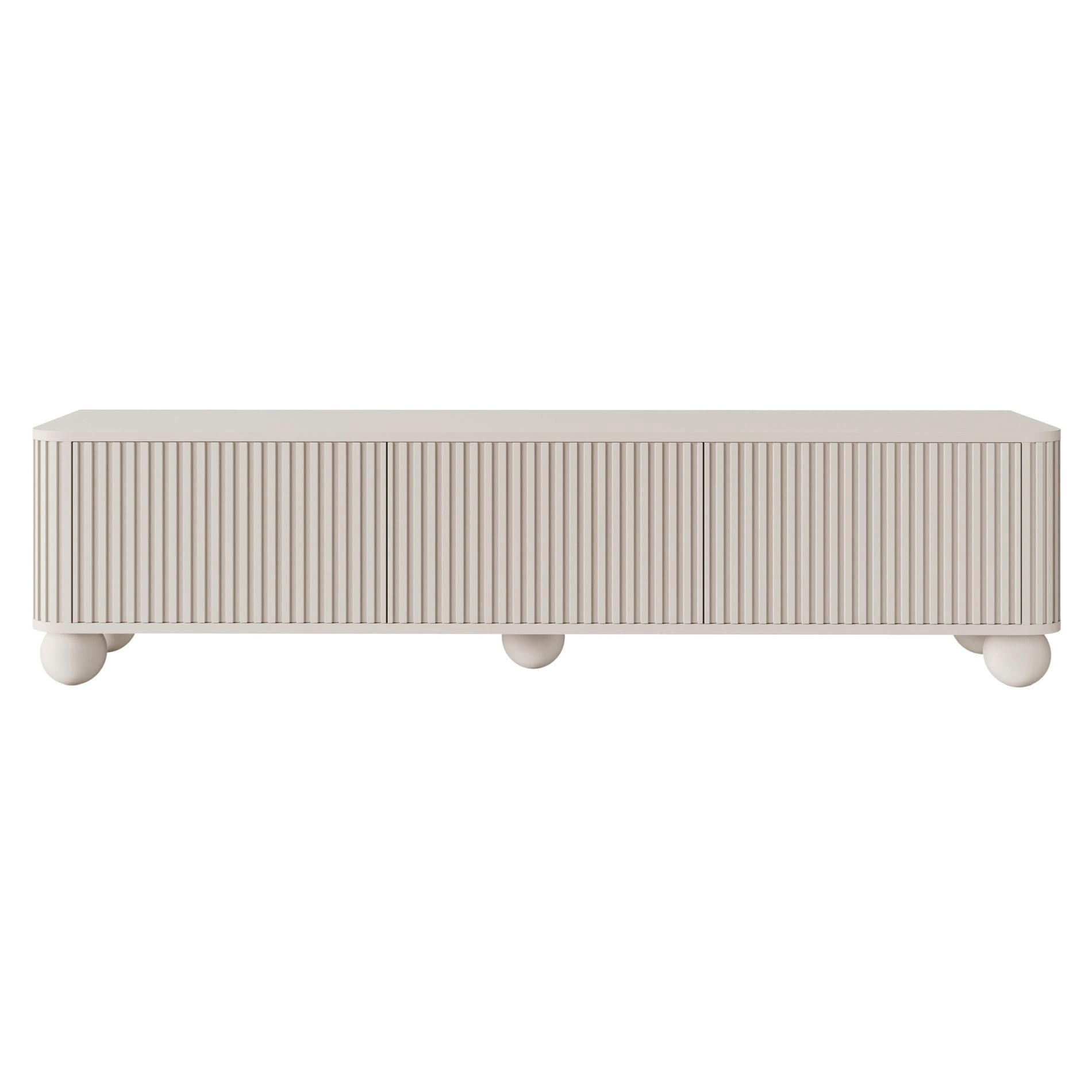 TV-LOWBOARD Arvello Greige 163/42/38 cm - Taupe, Holz/Holzwerkstoff (163.2/49.2/38cm) - Selsey