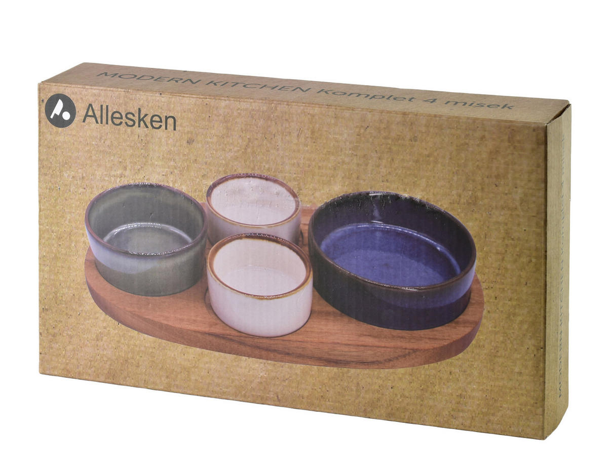 SERVIERSCHALEN Modern Kitchen Blau 28/16/4.5 cm Porzellan - Blau, Keramik (16/4.5/28cm) - Mondex