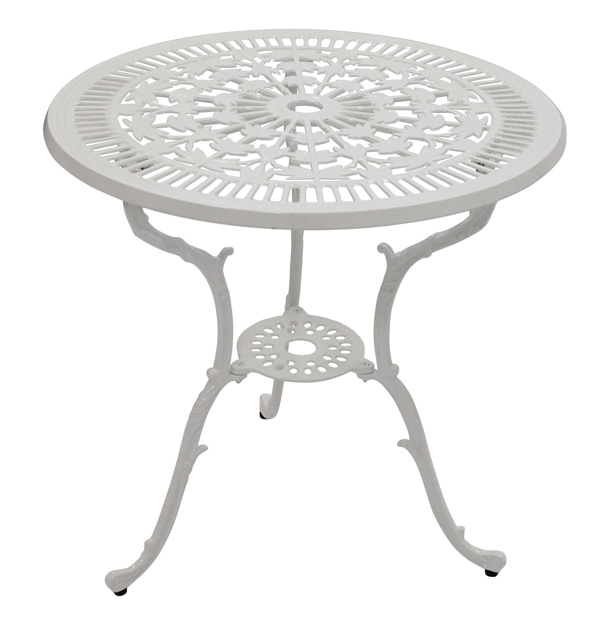 BISTROSET Boulder - Jugendstil - 5-teilig, Aluguss antik weiß - Weiß, Metall - TPFGarden
