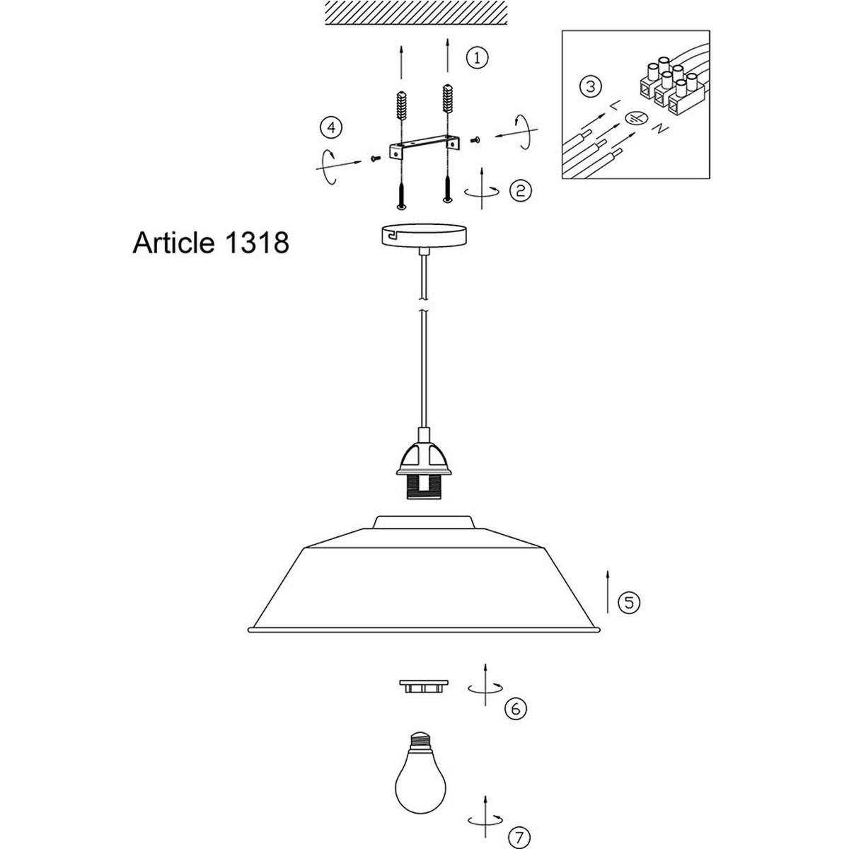 DIMMBARE HÄNGELEUCHTE Nové Metall Schwarz Gold - Schwarz, Metall (42/42/25cm)