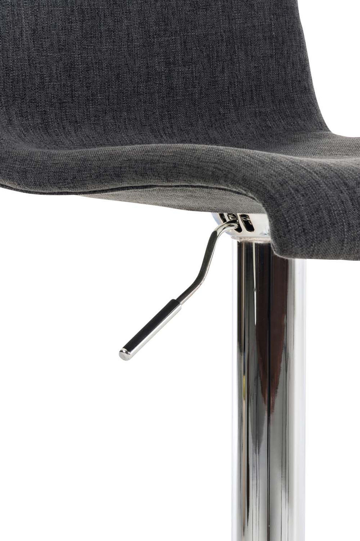 BARHOCKER BERLIN Dunkelgrau Stoff - Dunkelgrau, Textil/Metall (39/84/36cm) - DELUKE