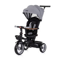 DREIRAD Urban grau Lenker mit Licht, klappbar, Sitz drehbar, Korb - Grau, Metall (94/51/98cm) - Chipolino