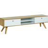 TV-SCHRANK NATURE - Weiß, Holzwerkstoff (180/50/40cm) - Vox Möbel