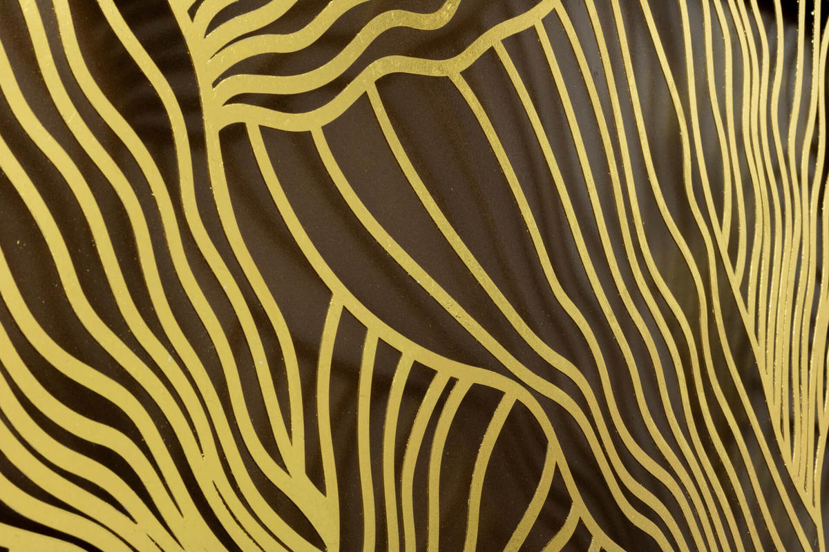 METALLBILD Gold 80/80 cm - Goldfarben, Metall (3/80cm) - KUNSTLOFT