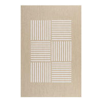 TEPPICH Premium en Vinyle Weiße Linien 120x180 cm - Weiß, Kunststoff (120/180cm) - STORESDECO