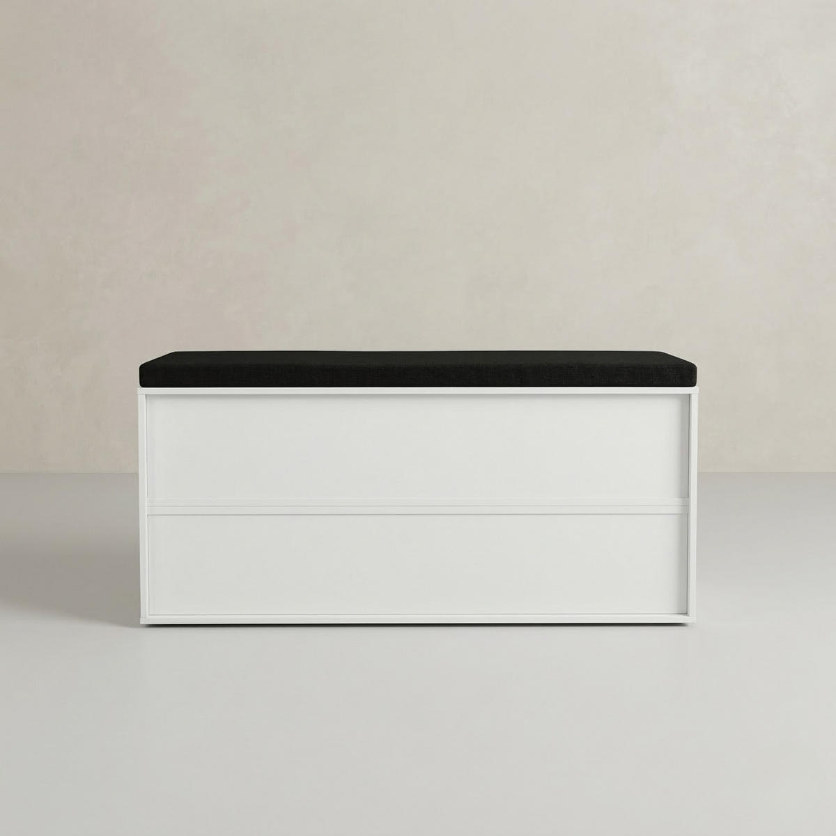 SCHUHSCHRANK Kado 104/50/30 cm Sitzbank - Weiß, Holzwerkstoff (104/50/30cm) - BOXIMO