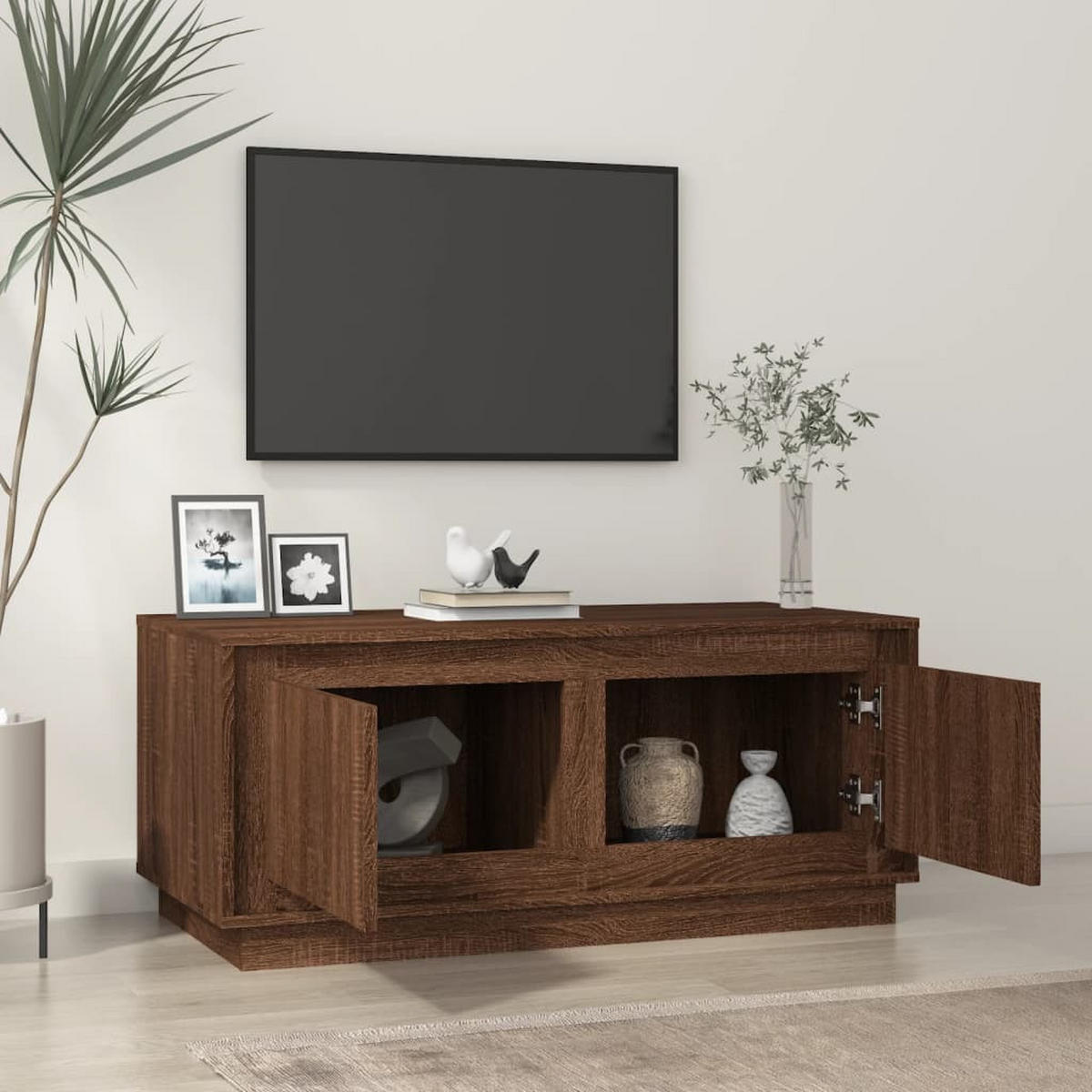 COUCHTISCH Braun Eichen-Optik 102x50x44 cm Holzwerkstoff - Braun, Holzwerkstoff (50/102/44cm) - furnicato