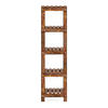 BADEZIMMERREGAL Kinnula - Dunkelbraun, Holz (30/110/30cm) - [en.casa]