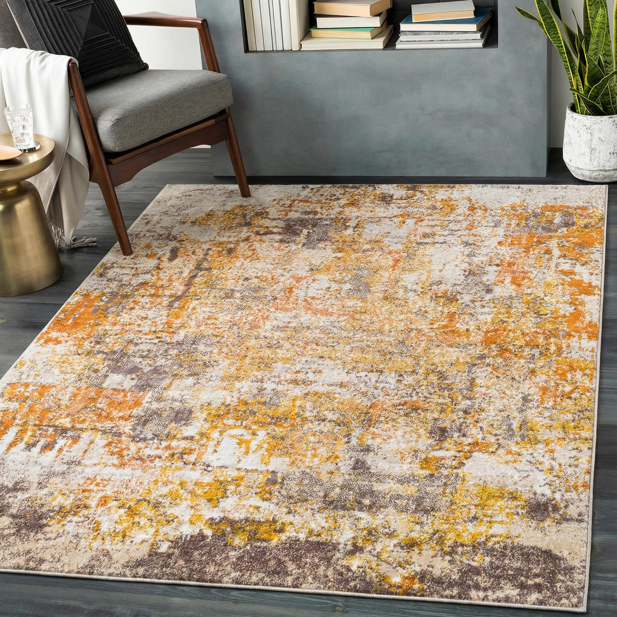 KURZFLORTEPPICH 160/213 cm Orange - Orange, Textil (160/213cm) - LIVABLISS