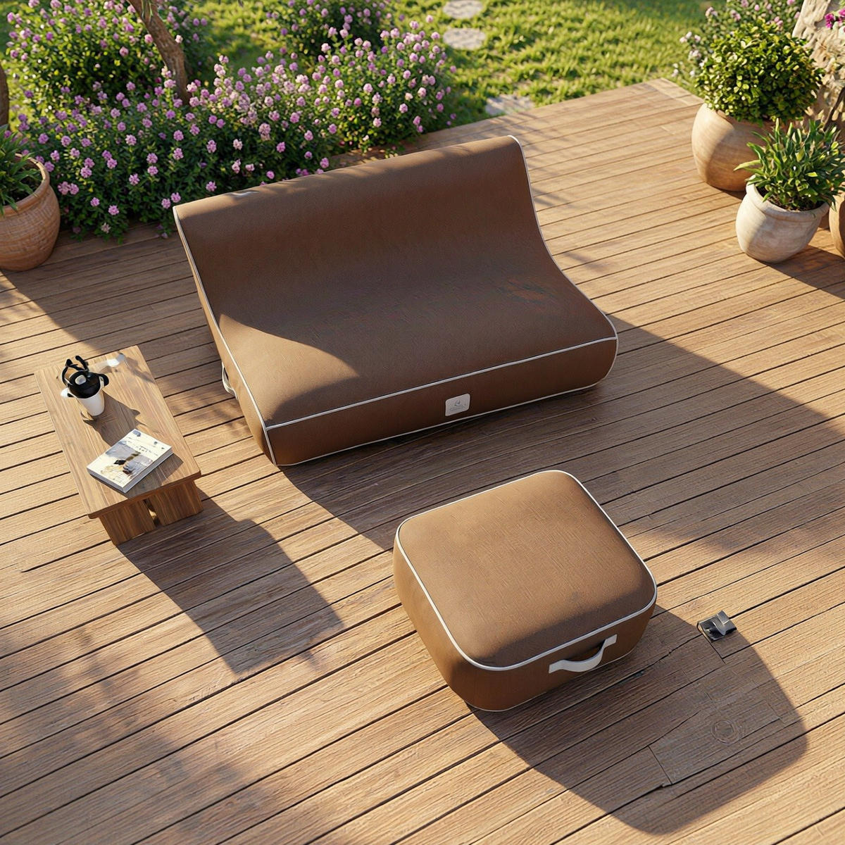 LOUNGESOFA ALIZÉ Braun - Braun, Kunststoff/Textil (160/75/105cm) - Coco Lounge