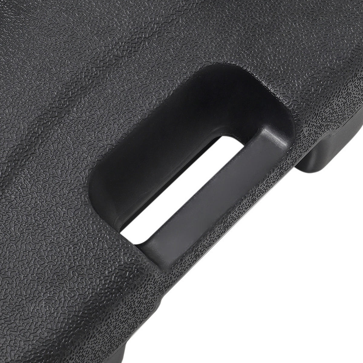 SONNENSCHIRMSTÄNDER aus PP in Schwarz quadratisch befüllbar 44,5 × 44,5 × 28 cm befüllt bis zu 20 kg - Schwarz, Kunststoff (44.5/44.5cm) - Livingandhome