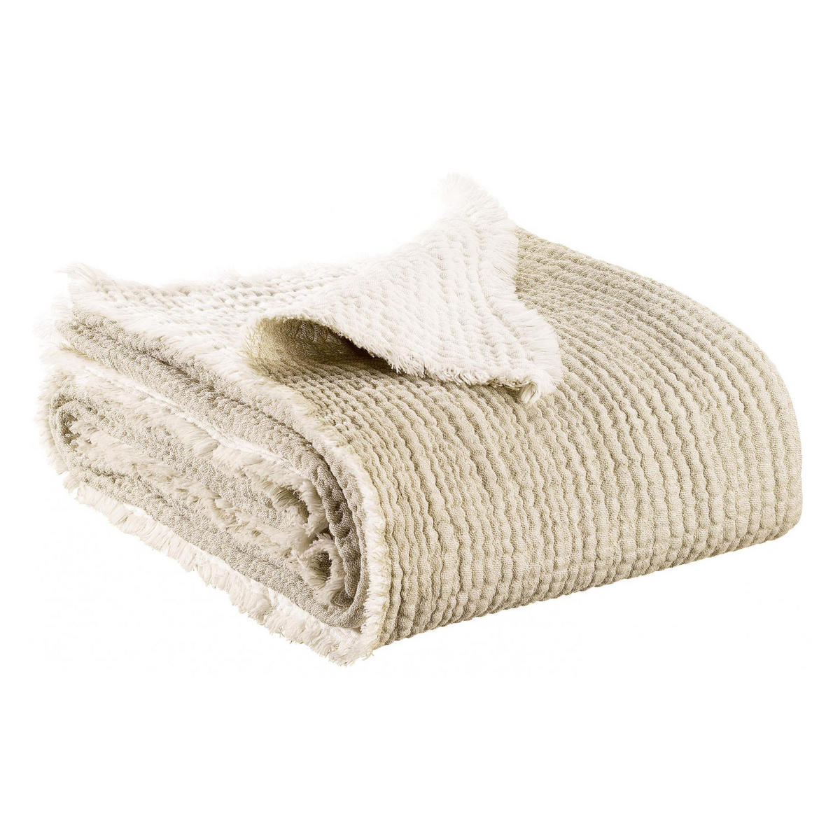 WOHNDECKE Emilio natur 130 x 200 cm - Naturfarben, Textil (130/200cm) - Vivaraise