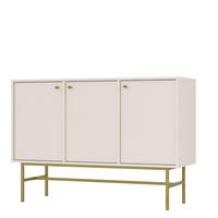 KOMMODE TORINO 125/86/41 cm mit 3 Türen Beige - Beige, Holzwerkstoff (125/86/41cm) - MASSENO