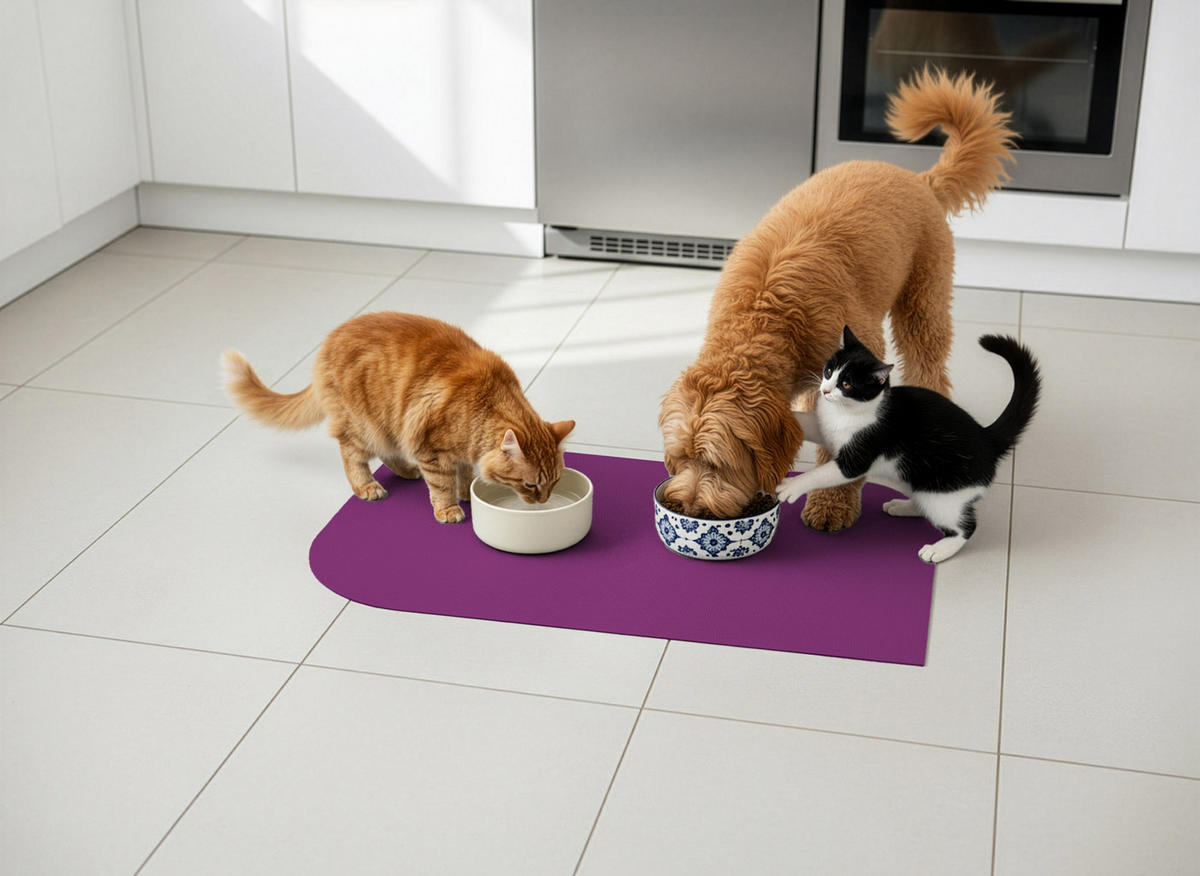 NAPFUNTERLAGE, Öko-Tex, Blattform Pflaume 60 x 90 cm - Pflaume, Textil (90/60cm) - SANOZOO