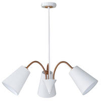 HÄNGELEUCHTE HOPPER Weiß Stoff - Weiß, Metall (40/40/64cm)