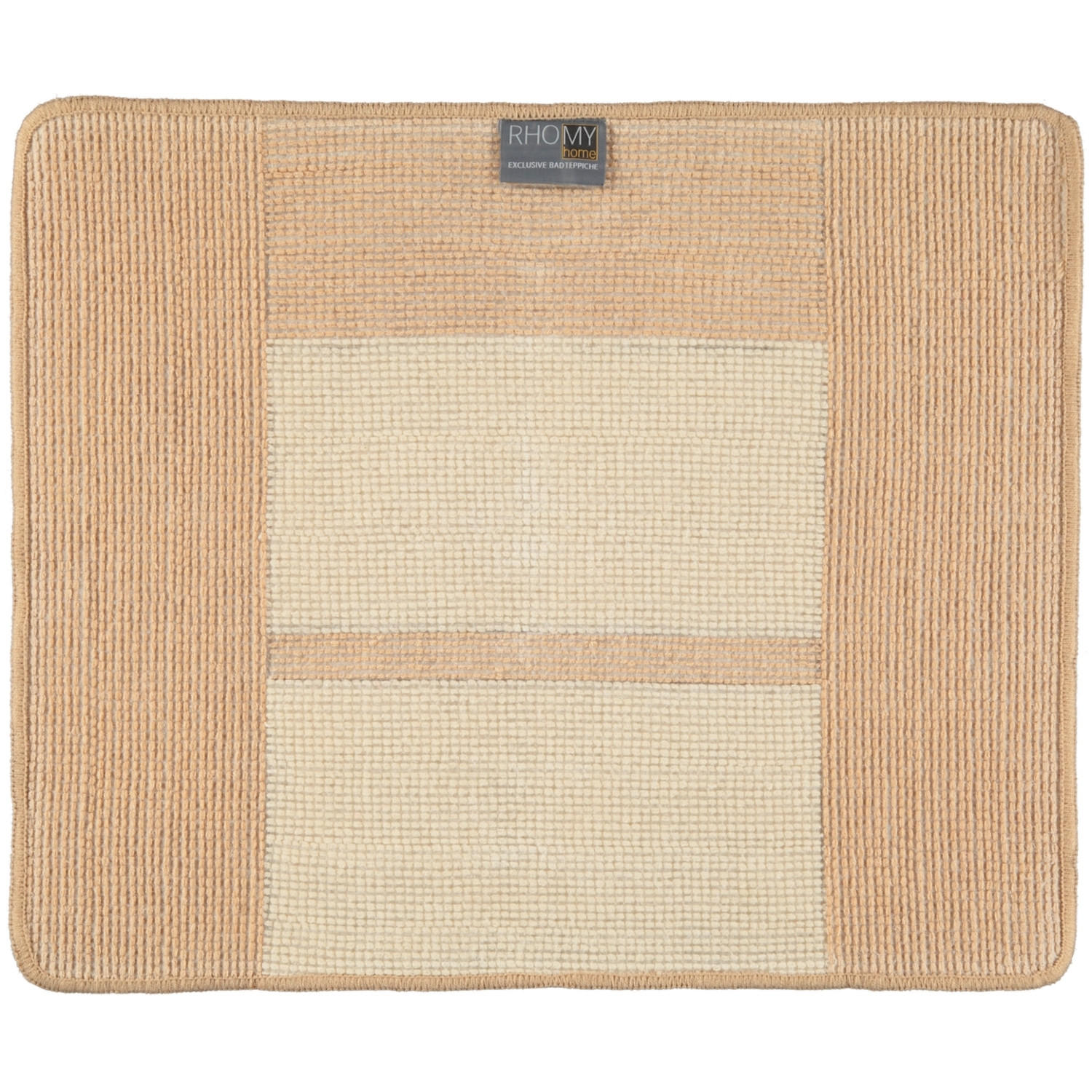 BADTEPPICH LIBERTY BEIGE-WEISS - 410 - Beige, Textil (50/60cm) - Rhomtuft