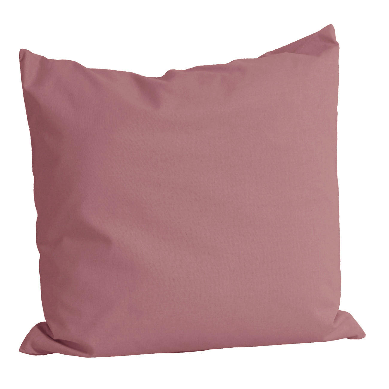 KISSENBEZUG Basic 100% Baumwolle rosenquarz 80/80 cm - Altrosa, Textil (80/80cm) - beties Heimtextil